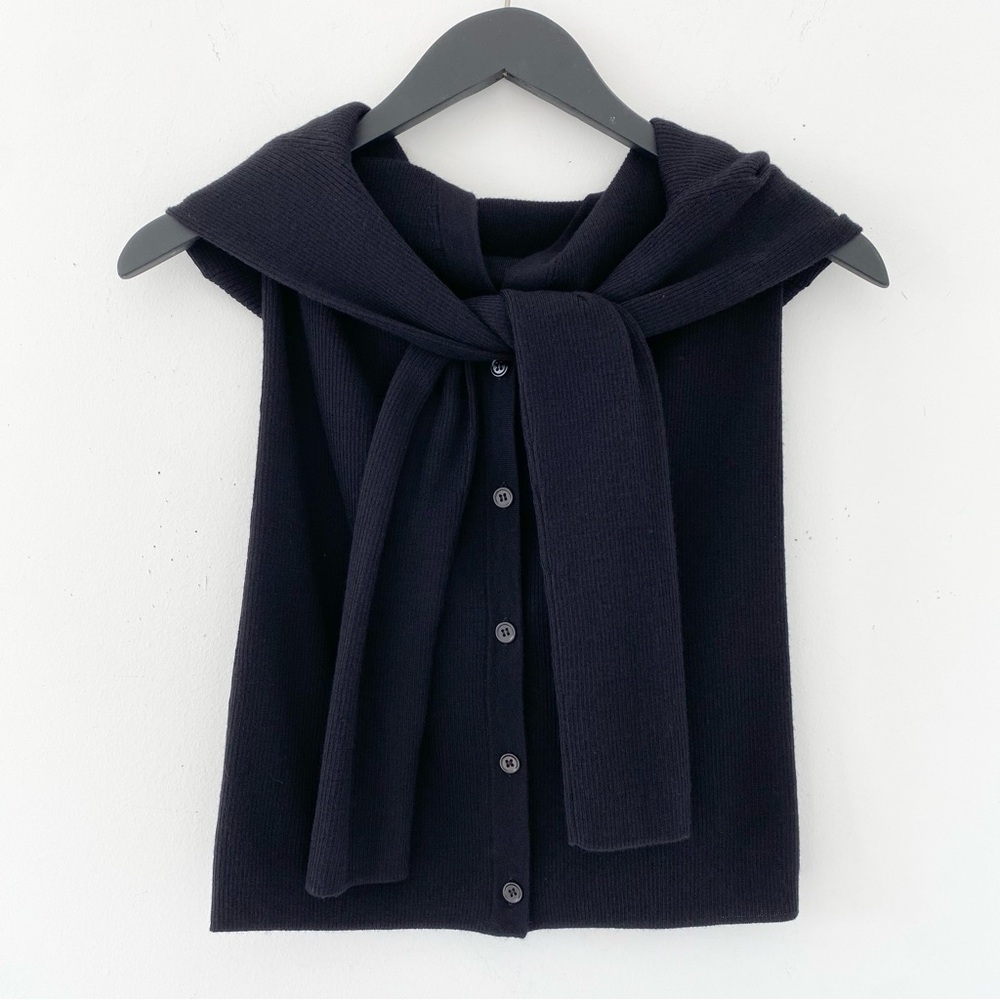 Theory 100% Wool Ribbed Cardigan - Picture 4 of 8